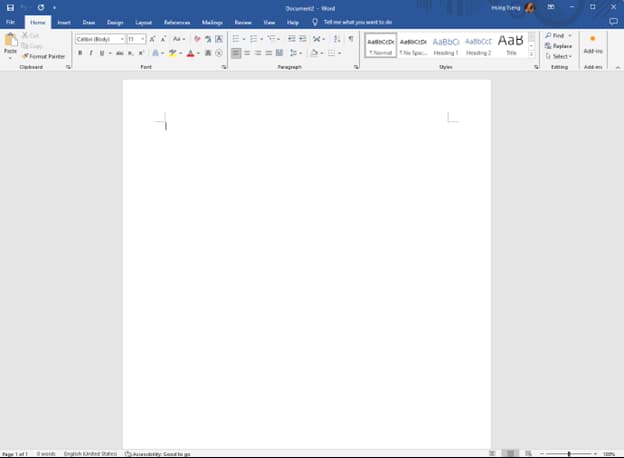 Blank page, every time